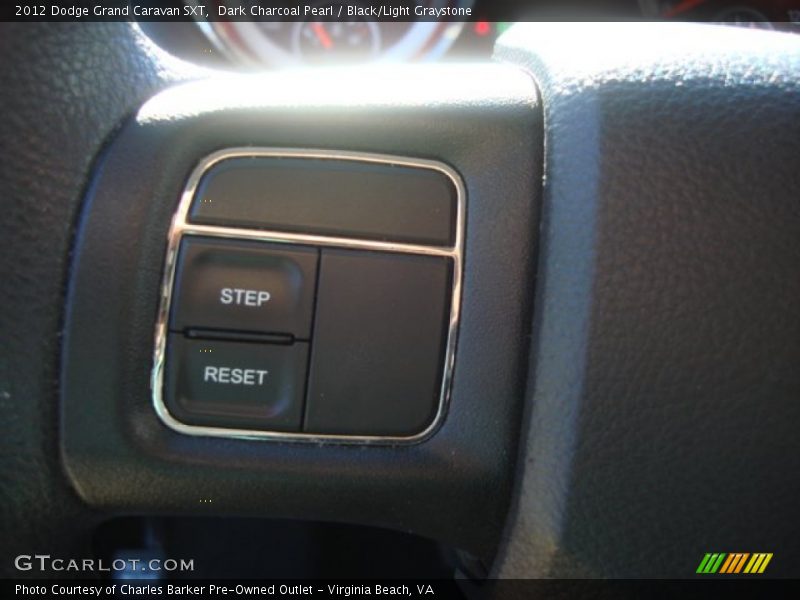 Dark Charcoal Pearl / Black/Light Graystone 2012 Dodge Grand Caravan SXT