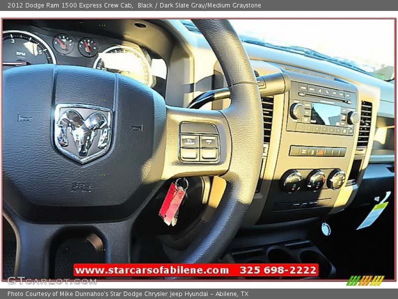 Black / Dark Slate Gray/Medium Graystone 2012 Dodge Ram 1500 Express Crew Cab