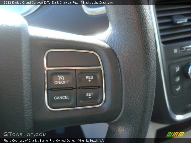 Dark Charcoal Pearl / Black/Light Graystone 2012 Dodge Grand Caravan SXT