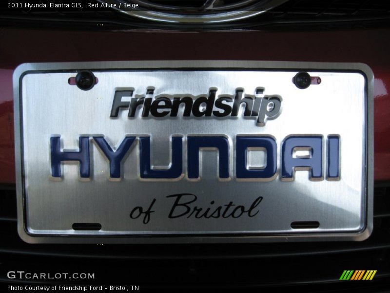 Red Allure / Beige 2011 Hyundai Elantra GLS