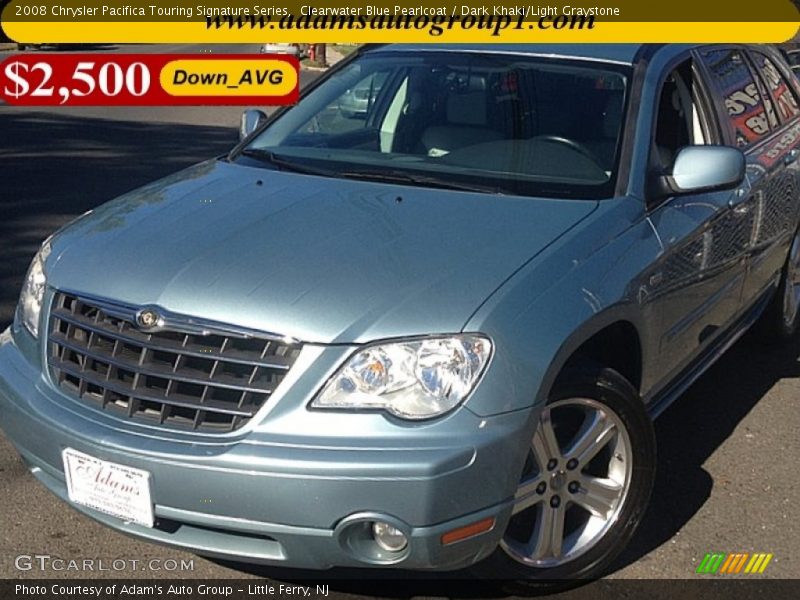 Clearwater Blue Pearlcoat / Dark Khaki/Light Graystone 2008 Chrysler Pacifica Touring Signature Series