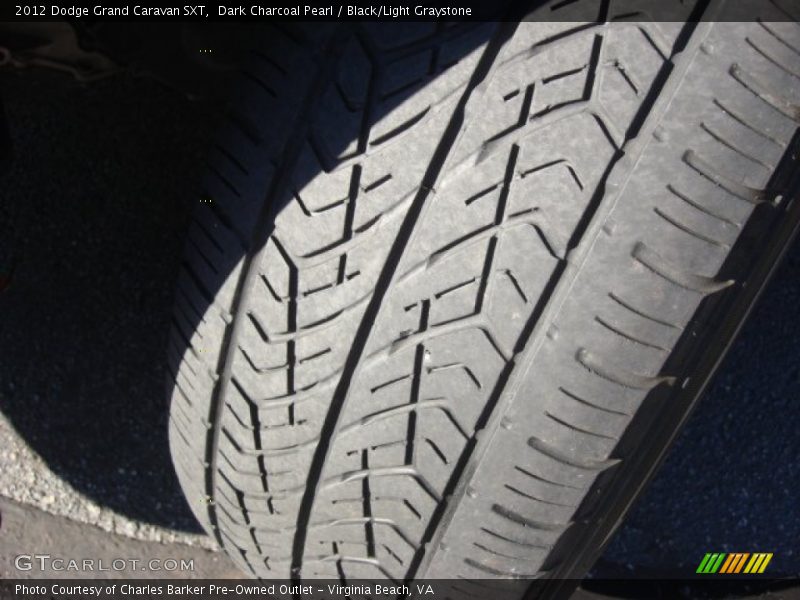 Dark Charcoal Pearl / Black/Light Graystone 2012 Dodge Grand Caravan SXT