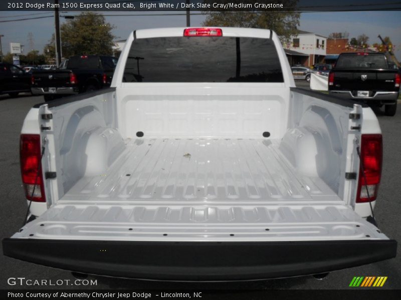 Bright White / Dark Slate Gray/Medium Graystone 2012 Dodge Ram 1500 Express Quad Cab