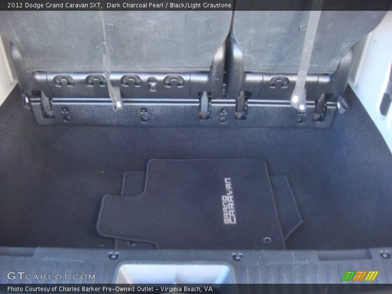 Dark Charcoal Pearl / Black/Light Graystone 2012 Dodge Grand Caravan SXT