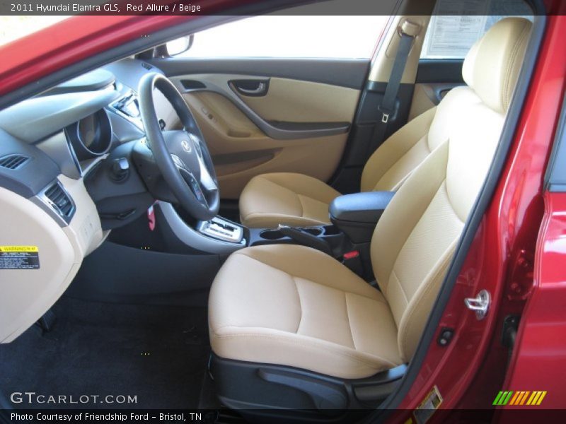 Red Allure / Beige 2011 Hyundai Elantra GLS