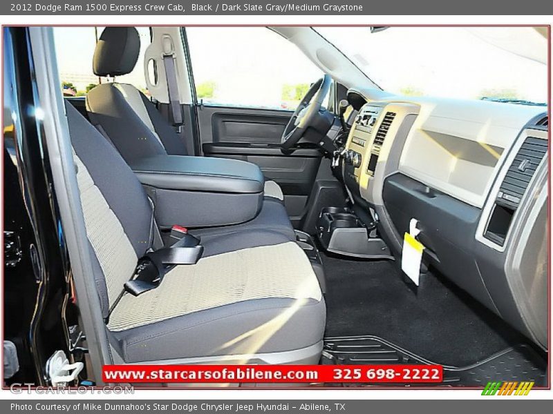 Black / Dark Slate Gray/Medium Graystone 2012 Dodge Ram 1500 Express Crew Cab
