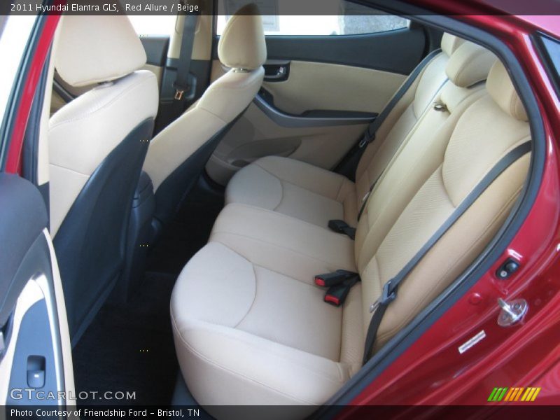 Red Allure / Beige 2011 Hyundai Elantra GLS