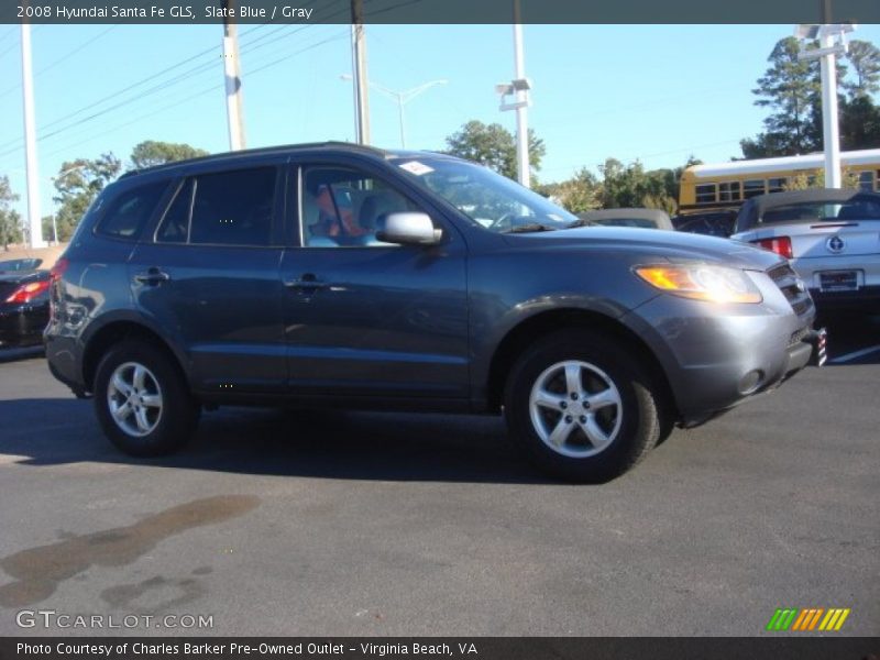 Slate Blue / Gray 2008 Hyundai Santa Fe GLS