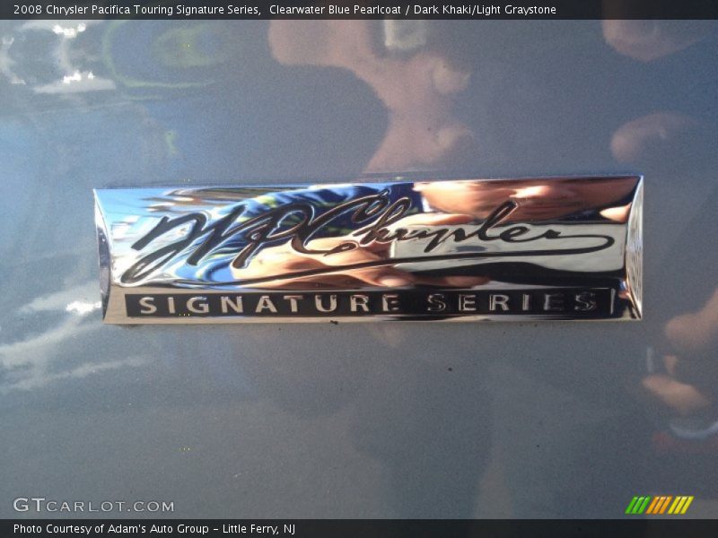 Clearwater Blue Pearlcoat / Dark Khaki/Light Graystone 2008 Chrysler Pacifica Touring Signature Series