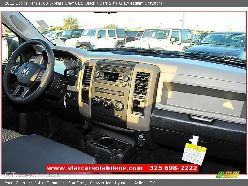 Black / Dark Slate Gray/Medium Graystone 2012 Dodge Ram 1500 Express Crew Cab