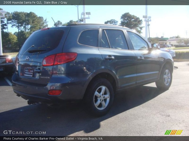 Slate Blue / Gray 2008 Hyundai Santa Fe GLS