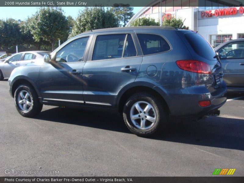 Slate Blue / Gray 2008 Hyundai Santa Fe GLS