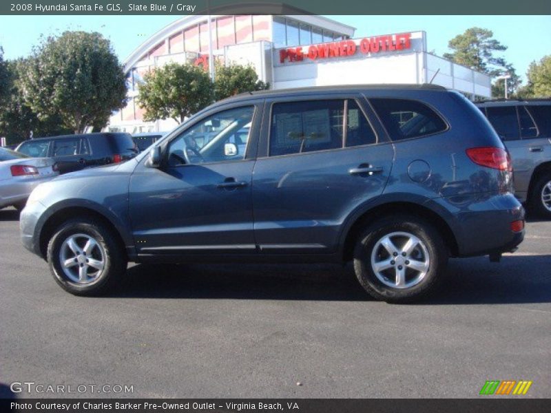 Slate Blue / Gray 2008 Hyundai Santa Fe GLS