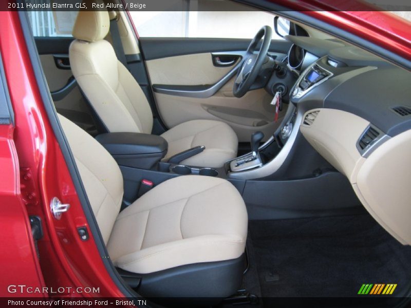 Red Allure / Beige 2011 Hyundai Elantra GLS