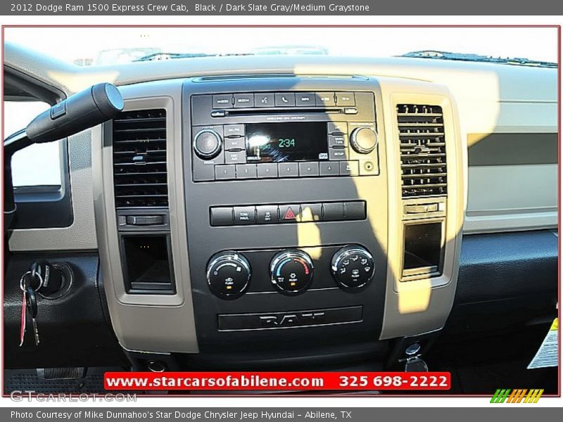 Black / Dark Slate Gray/Medium Graystone 2012 Dodge Ram 1500 Express Crew Cab