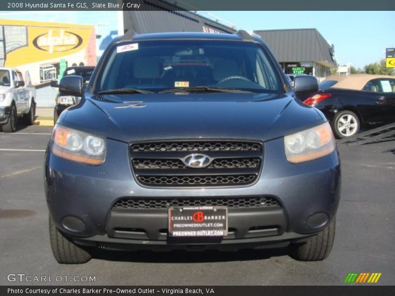 Slate Blue / Gray 2008 Hyundai Santa Fe GLS