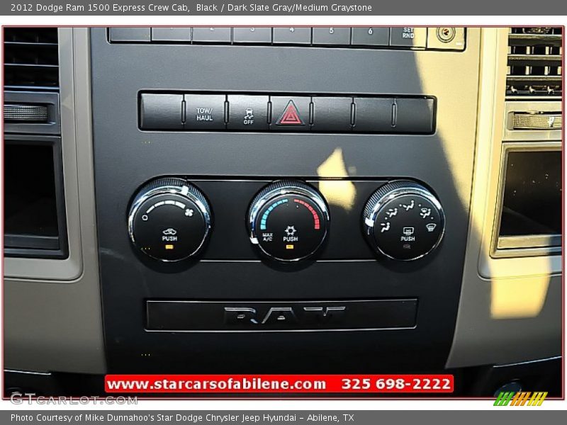 Black / Dark Slate Gray/Medium Graystone 2012 Dodge Ram 1500 Express Crew Cab