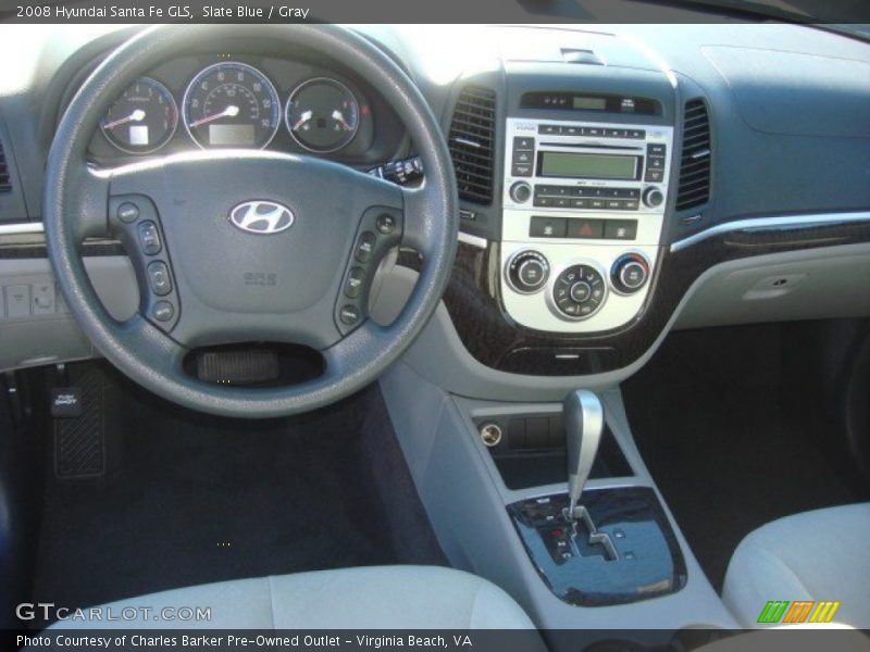 Slate Blue / Gray 2008 Hyundai Santa Fe GLS