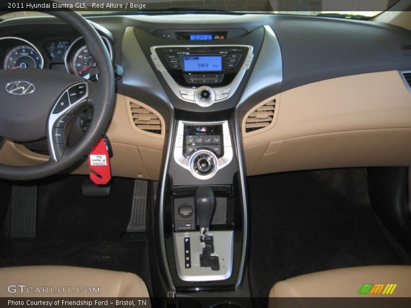 Red Allure / Beige 2011 Hyundai Elantra GLS