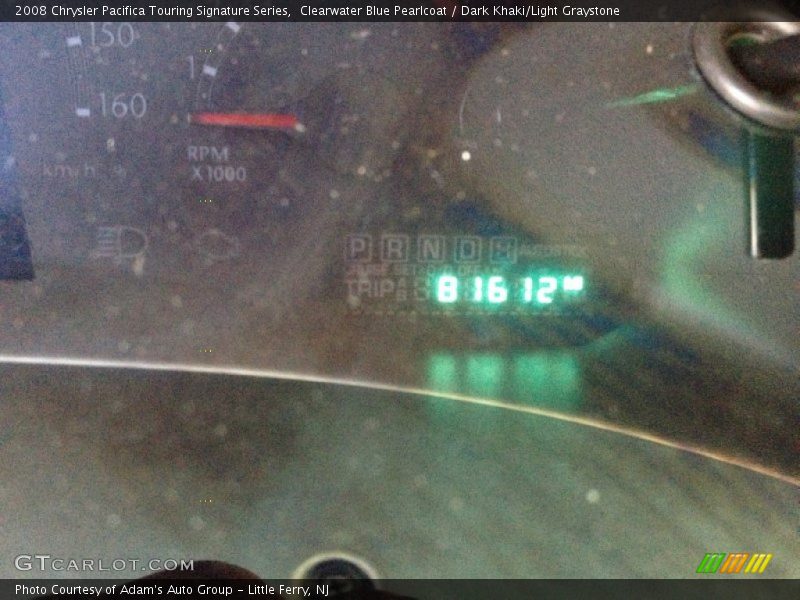 Clearwater Blue Pearlcoat / Dark Khaki/Light Graystone 2008 Chrysler Pacifica Touring Signature Series