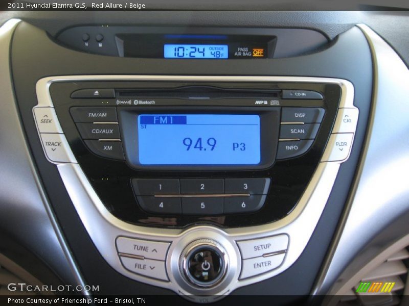 Red Allure / Beige 2011 Hyundai Elantra GLS