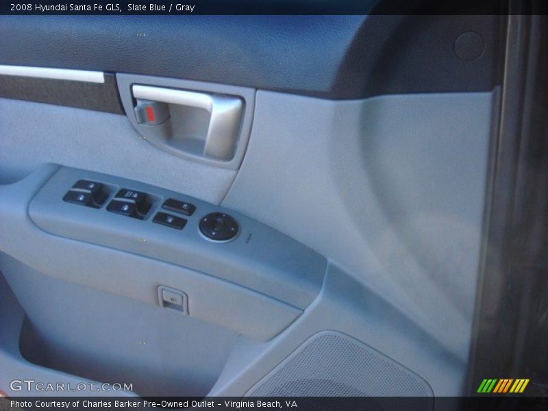 Slate Blue / Gray 2008 Hyundai Santa Fe GLS