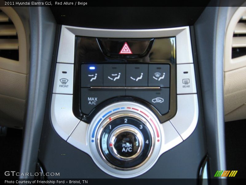 Red Allure / Beige 2011 Hyundai Elantra GLS