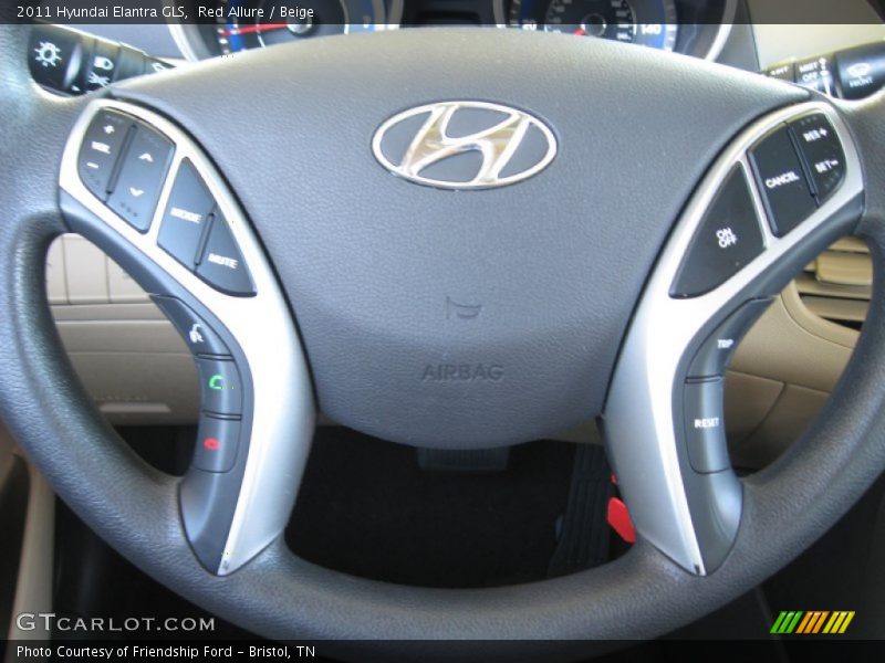 Red Allure / Beige 2011 Hyundai Elantra GLS
