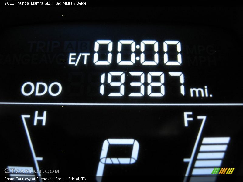 Red Allure / Beige 2011 Hyundai Elantra GLS