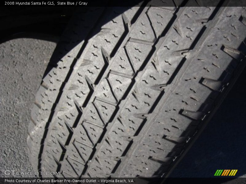 Slate Blue / Gray 2008 Hyundai Santa Fe GLS
