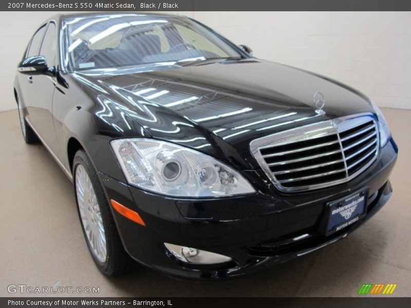 Black / Black 2007 Mercedes-Benz S 550 4Matic Sedan