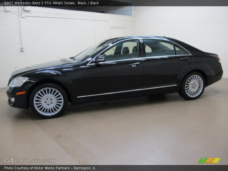 Black / Black 2007 Mercedes-Benz S 550 4Matic Sedan