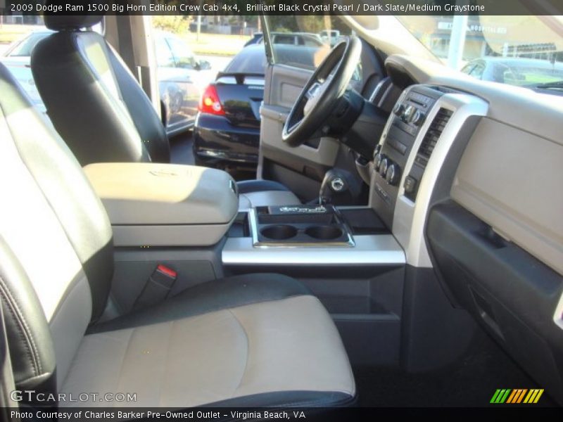 Brilliant Black Crystal Pearl / Dark Slate/Medium Graystone 2009 Dodge Ram 1500 Big Horn Edition Crew Cab 4x4