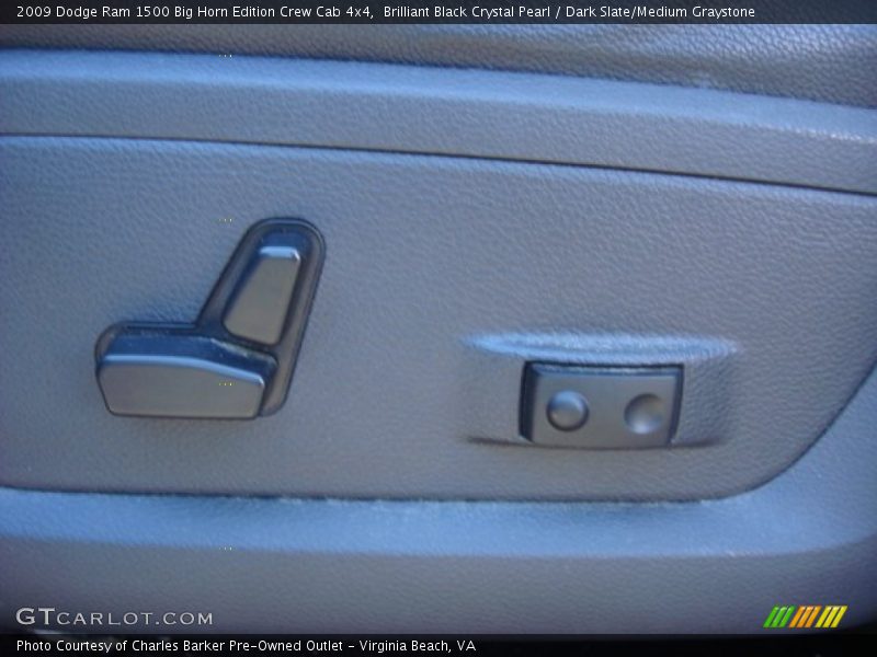 Brilliant Black Crystal Pearl / Dark Slate/Medium Graystone 2009 Dodge Ram 1500 Big Horn Edition Crew Cab 4x4