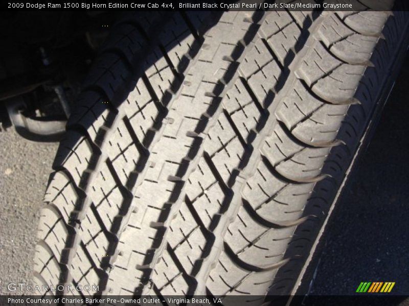 Brilliant Black Crystal Pearl / Dark Slate/Medium Graystone 2009 Dodge Ram 1500 Big Horn Edition Crew Cab 4x4