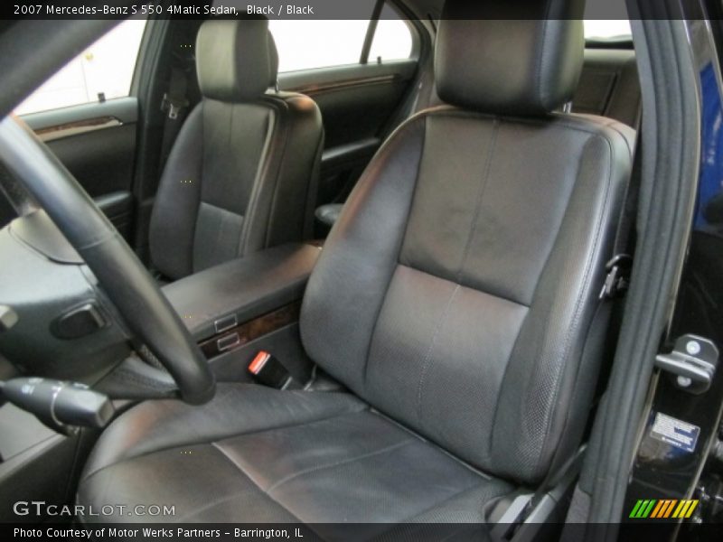 Black / Black 2007 Mercedes-Benz S 550 4Matic Sedan