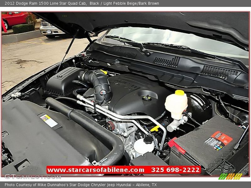 Black / Light Pebble Beige/Bark Brown 2012 Dodge Ram 1500 Lone Star Quad Cab