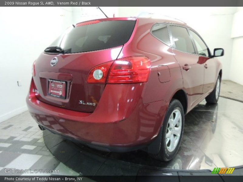 Venom Red / Black 2009 Nissan Rogue SL AWD