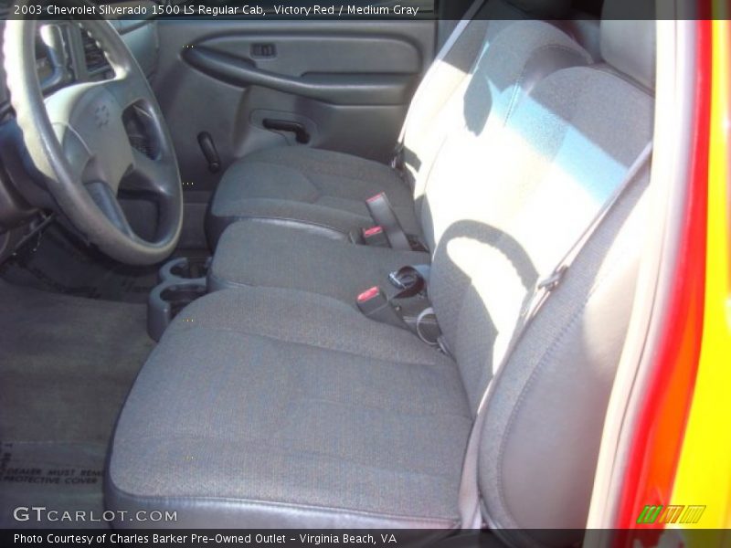 Victory Red / Medium Gray 2003 Chevrolet Silverado 1500 LS Regular Cab