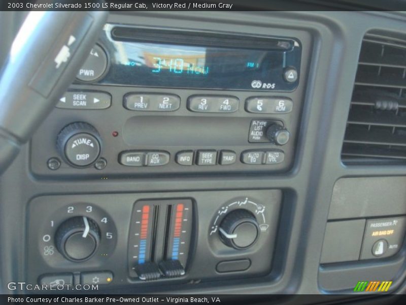Victory Red / Medium Gray 2003 Chevrolet Silverado 1500 LS Regular Cab