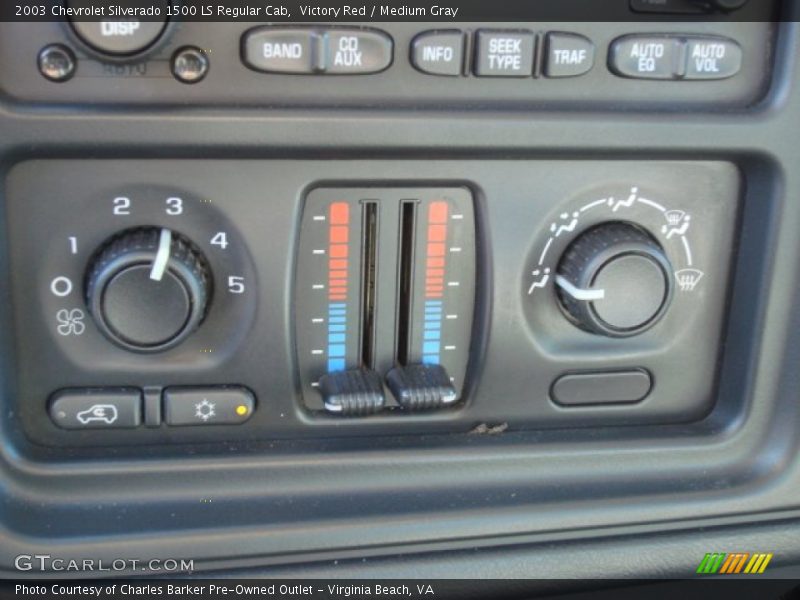 Victory Red / Medium Gray 2003 Chevrolet Silverado 1500 LS Regular Cab