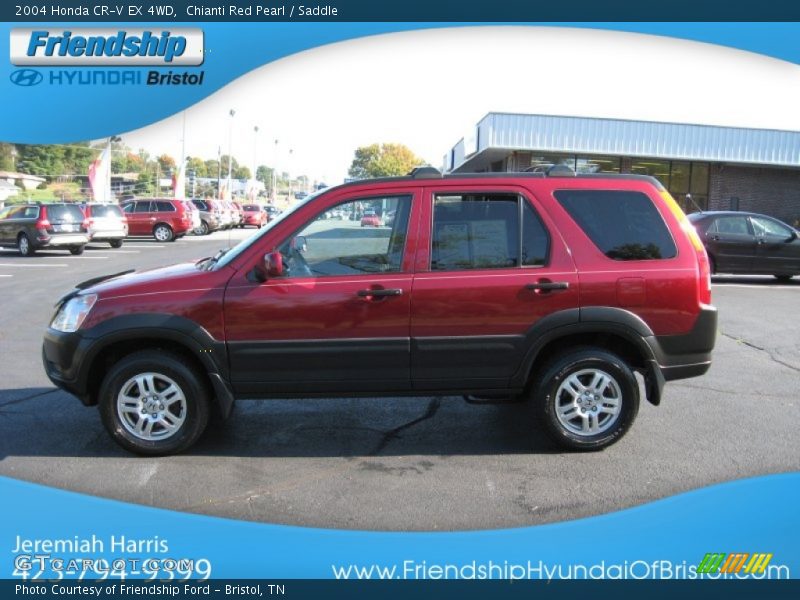 Chianti Red Pearl / Saddle 2004 Honda CR-V EX 4WD