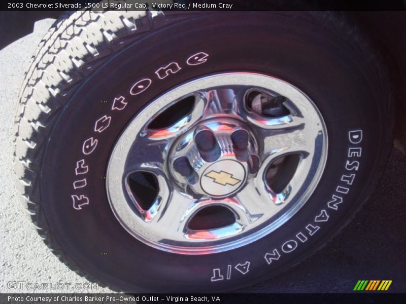 Victory Red / Medium Gray 2003 Chevrolet Silverado 1500 LS Regular Cab
