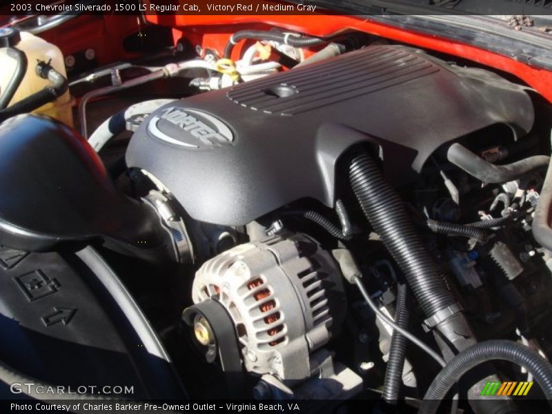 Victory Red / Medium Gray 2003 Chevrolet Silverado 1500 LS Regular Cab