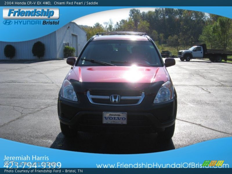 Chianti Red Pearl / Saddle 2004 Honda CR-V EX 4WD