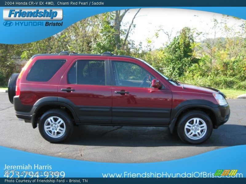 Chianti Red Pearl / Saddle 2004 Honda CR-V EX 4WD