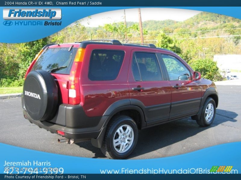 Chianti Red Pearl / Saddle 2004 Honda CR-V EX 4WD