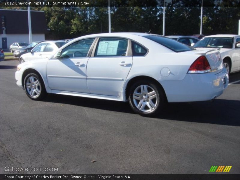 Summit White / Gray 2012 Chevrolet Impala LT