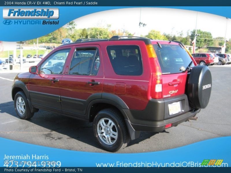 Chianti Red Pearl / Saddle 2004 Honda CR-V EX 4WD