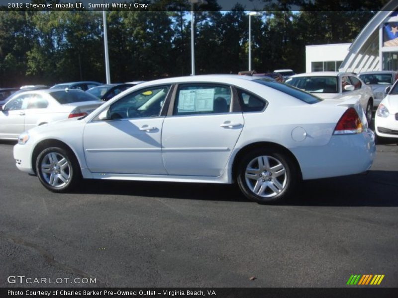 Summit White / Gray 2012 Chevrolet Impala LT